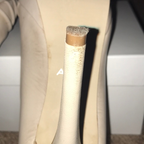 Aldo Off White Peep-Toe Pumps - Picture 4 of 7